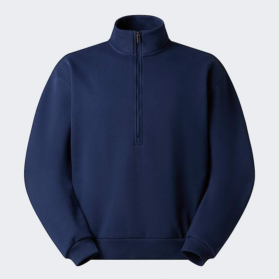 The North Face Unisex Tnf Red Box 1/2 Zip Sweatshirt Summit Navy