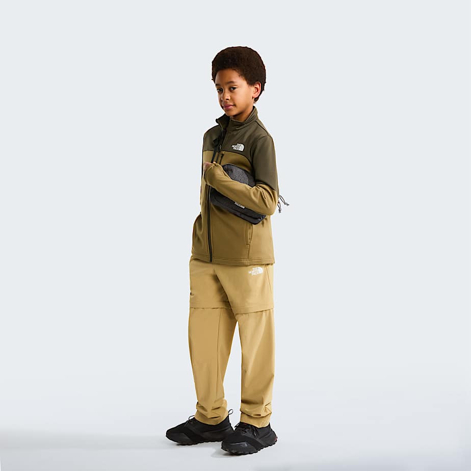 The North Face Hike Midlayer-jacke Mit Durchgehendem Rv Für Jugendliche New Taupe Green-cedar 