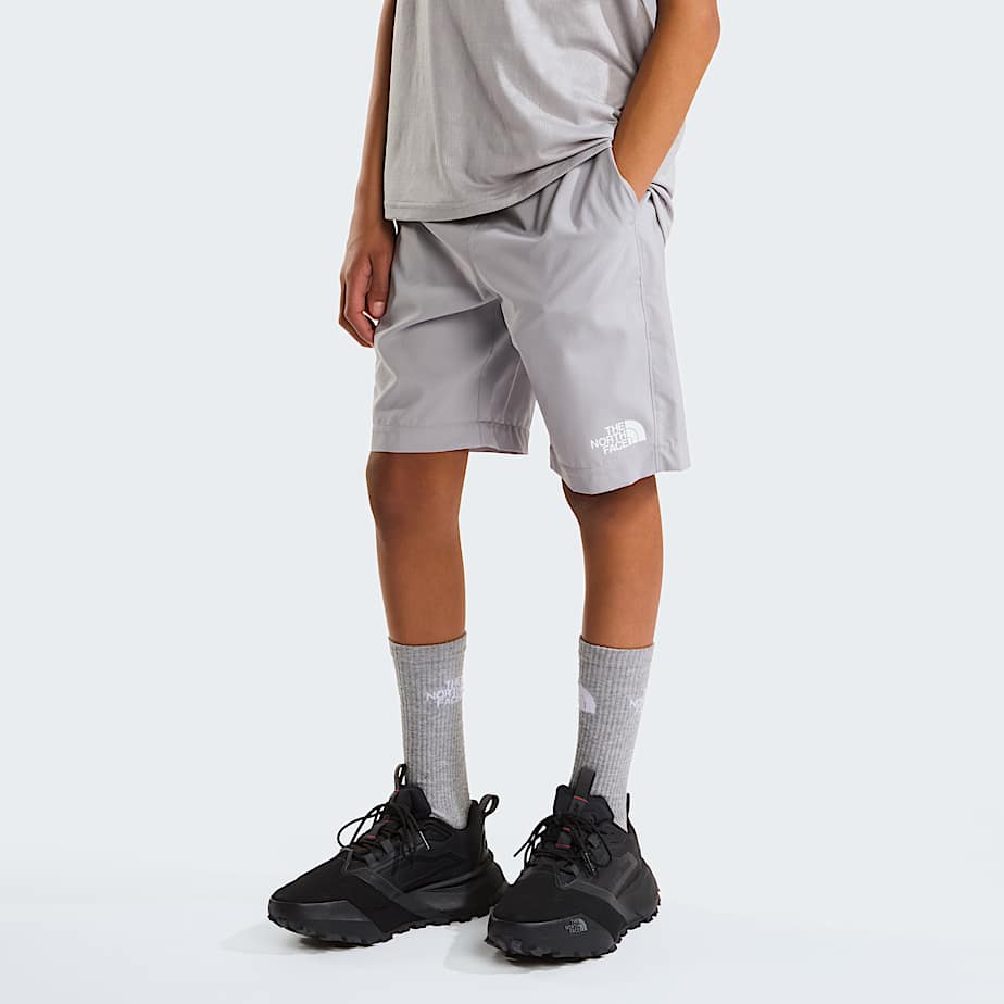The North Face Teens' 24/7 Pentadome Embossed Shorts Meld Grey