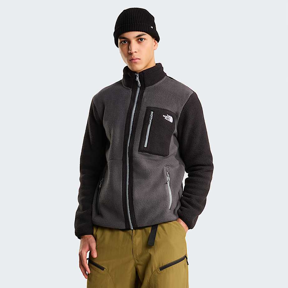 The North Face Men’s Yumiori Full-zip Fleece Jacket Anthracite Grey-tnf Black-monument Grey
