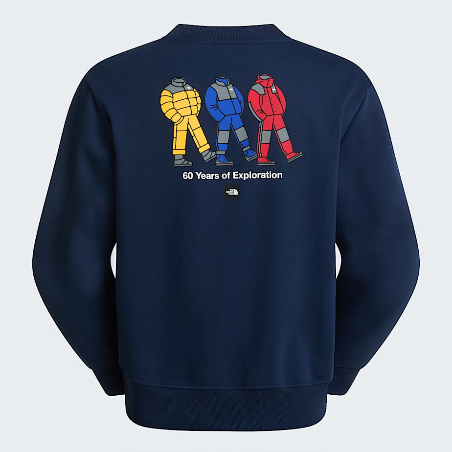 The North Face Unisex Tnf Celebration Relaxed Graphic Sweatshirt Summit Navy