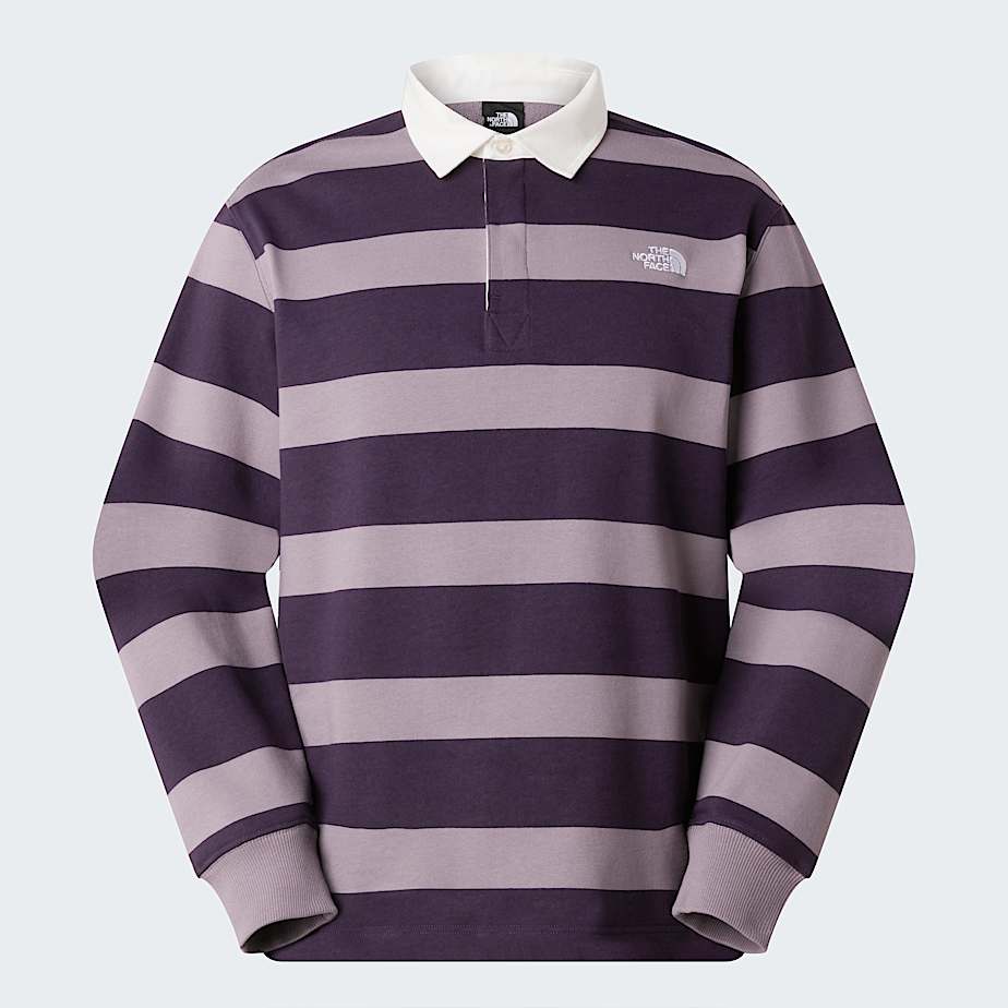 The North Face Unisex Rugby Polo Sweatshirt Transcendent Grey-endless Dusk