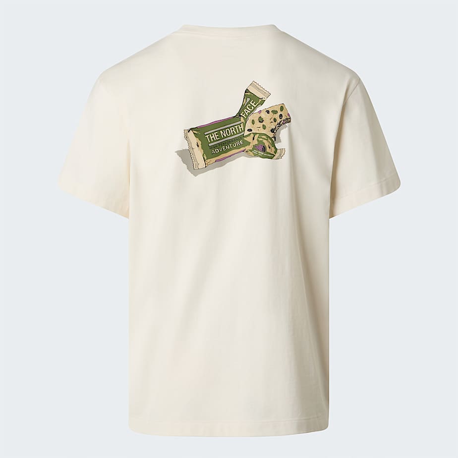 The North Face Unisex Tnf Snack Relaxed Graphic T-shirt White Dune