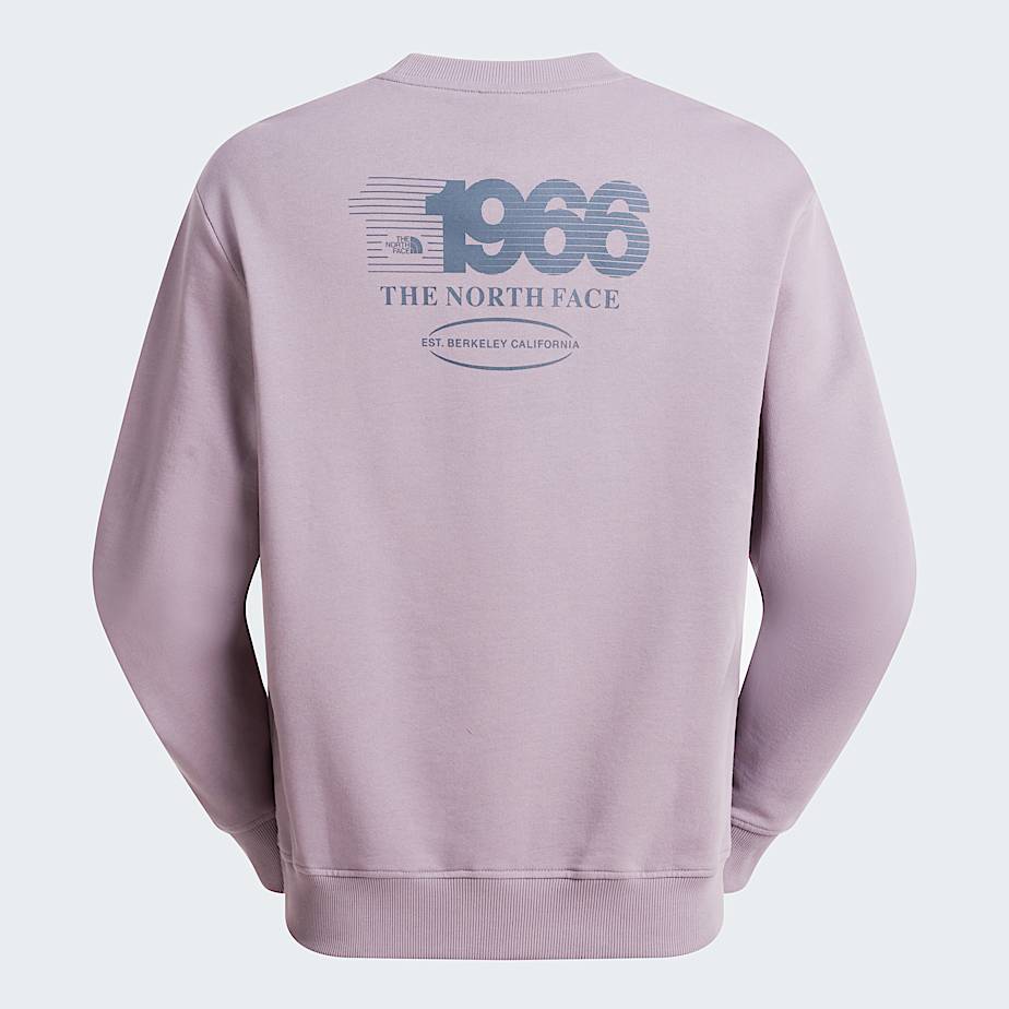 The North Face Unisex Track Relaxed Sweatshirt Transcendent Grey-granite Grey