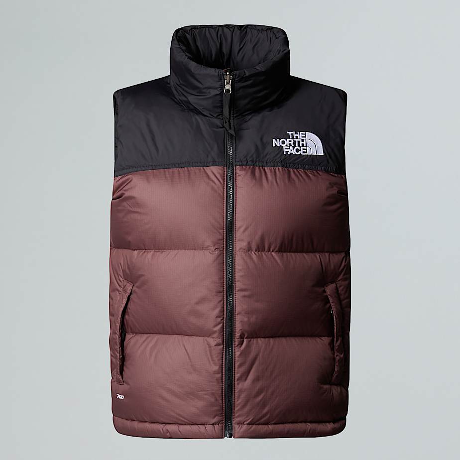The North Face Chaleco De Plumón Nuptse Retro 1996 Para Mujer Tawny Quartz-tnf Black 