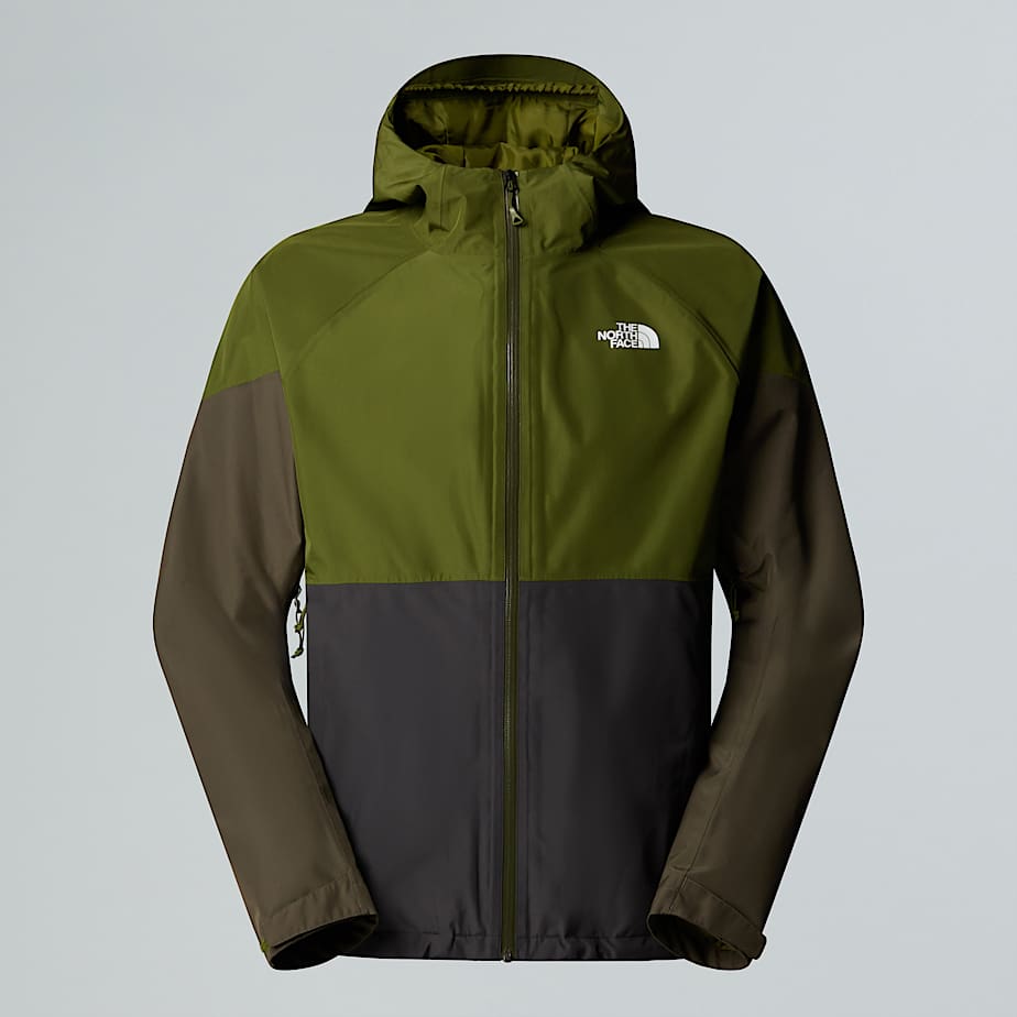 The North Face Chaqueta Lightning Zip-in Compatible Para Hombre Asphalt Grey-woodland Green-new Taupe Green 