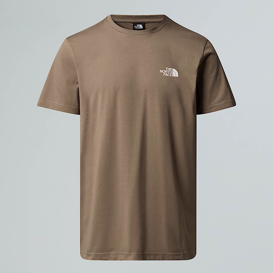 The North Face Menâ€™s Simple Dome T-shirt Mocha Brown
