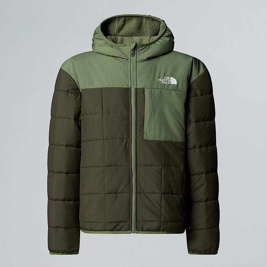 The North Face Shasta Wendejacke Mit Durchgehendem Rv Und Kapuze Für Jungen New Taupe Green-bark Mist 