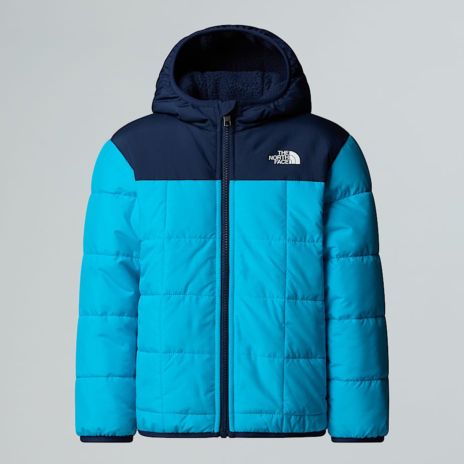 The North Face Kids' Reversible Shasta Full-zip Hooded Jacket Meridian Blue-summit Navy