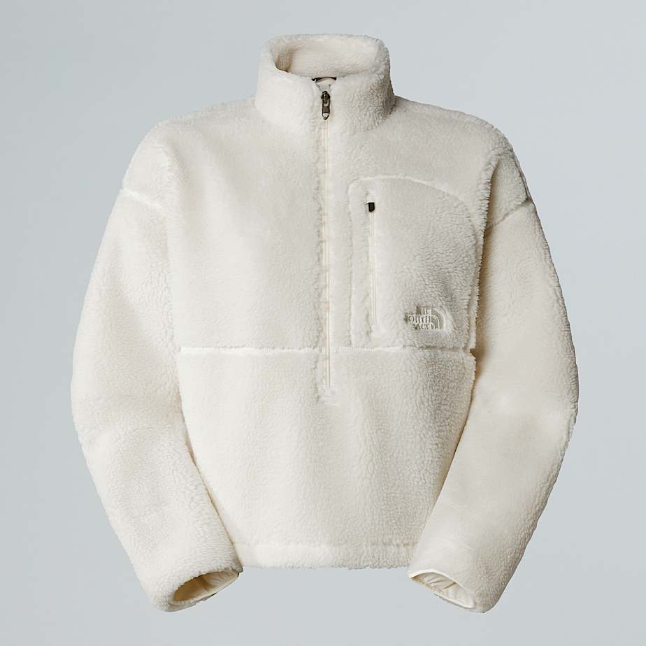 The North Face Women's Extreme Pile Pullover Fleece White Dune