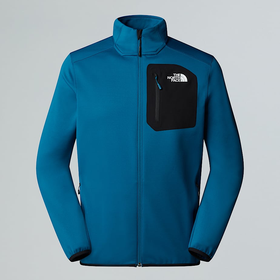 The North Face Crest Fleece Mit Durchgehendem Rv Für Herren Mineral Ink-tnf Black 