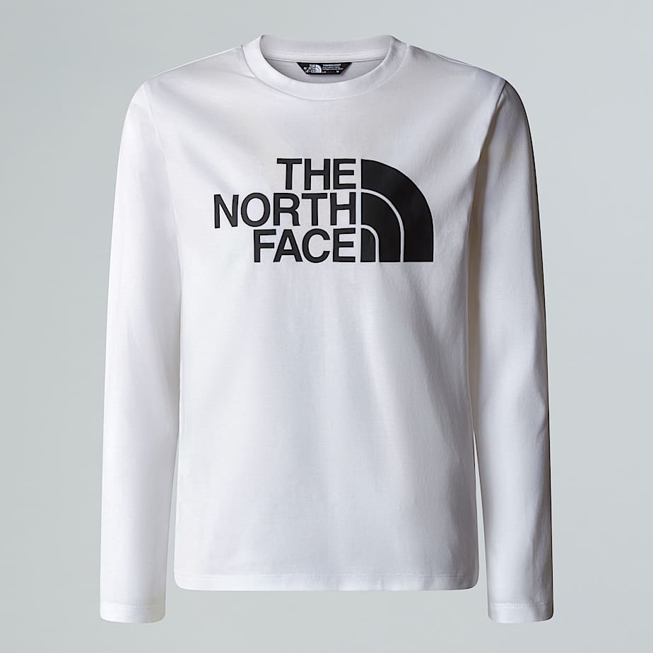 The North Face Camiseta De Mana Larga Easy Para Niños Tnf White 