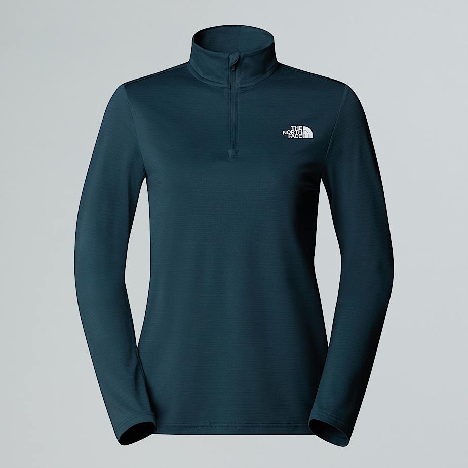The North Face Womenâ€™s Flex Slim 1/4 Zip Long-sleeve Top Deep Cypress