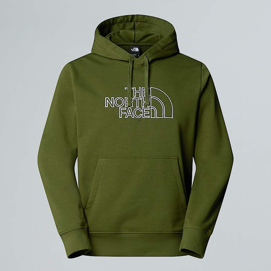 The North Face Menâ€™s Drew Peak Light Hoodie Woodland Green-tnf White