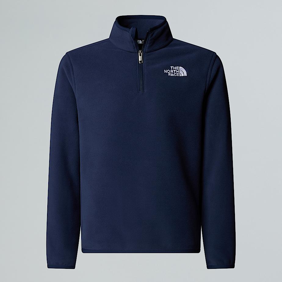 The North Face Glacier Fleece Mit 1/4-langem Rv Für Jugendliche Summit Navy 
