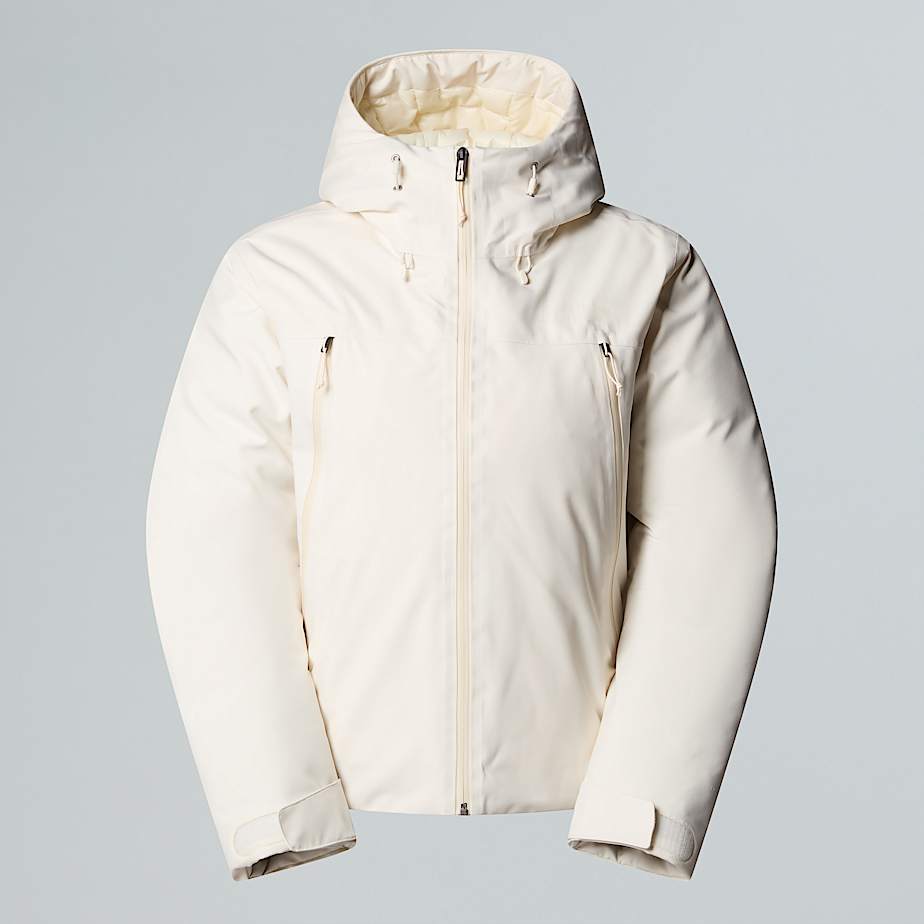 The North Face Mountain Range Daunenjacke Mit Kapuze Für Damen White Dune 