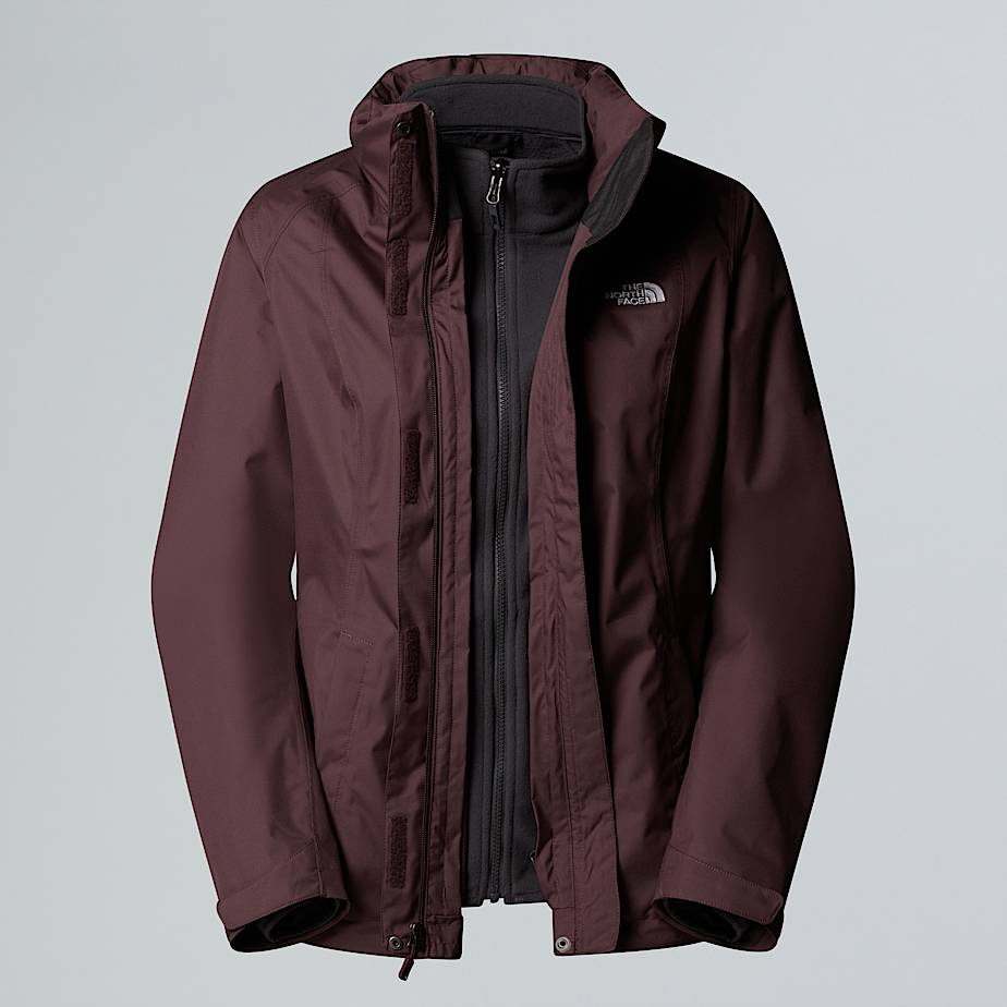 The North Face Evolve Ii Triclimate® 3-in-1 Jacke Für Damen Tawny Quartz-anthracite Grey 