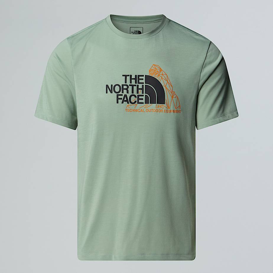 The North Face Foundation Mountain T-shirt Mit Grafik Für Herren Slate Moss 