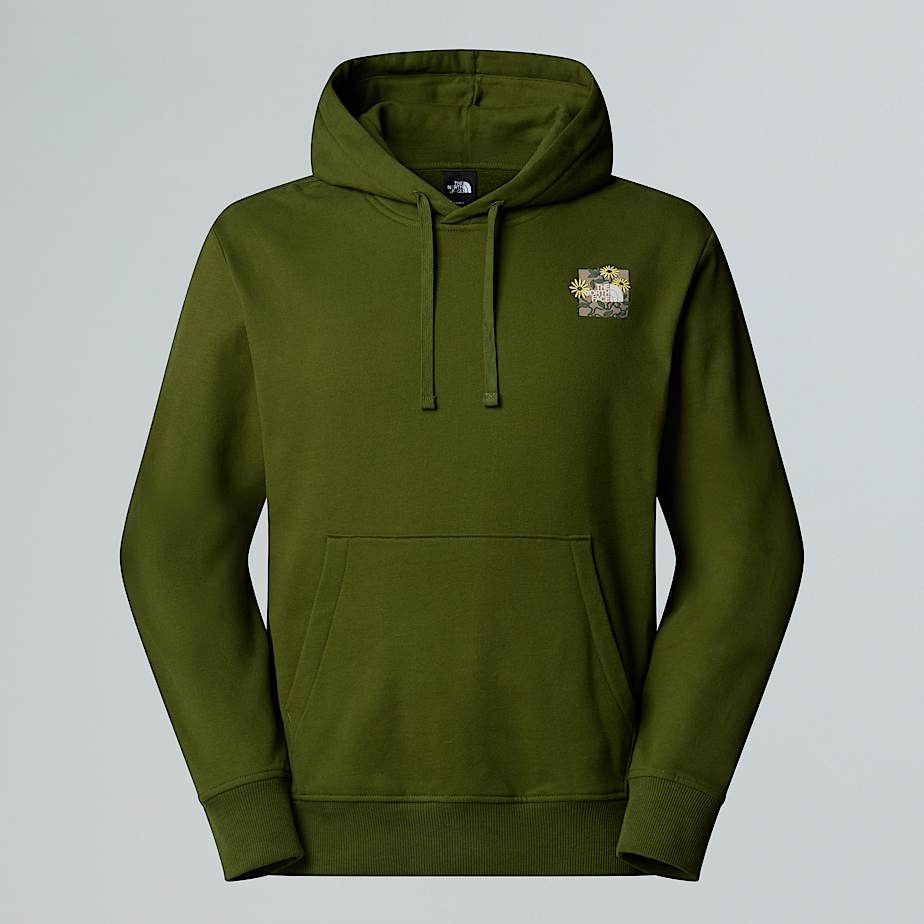The North Face Sudadera Holgada Con Capucha Y Estampado Gráfico Connect Unisex Woodland Green 