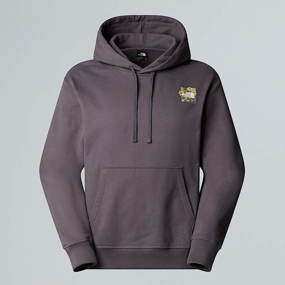 The North Face Unisex Connect Relaxed Graphic Hoodie Anthracite Grey