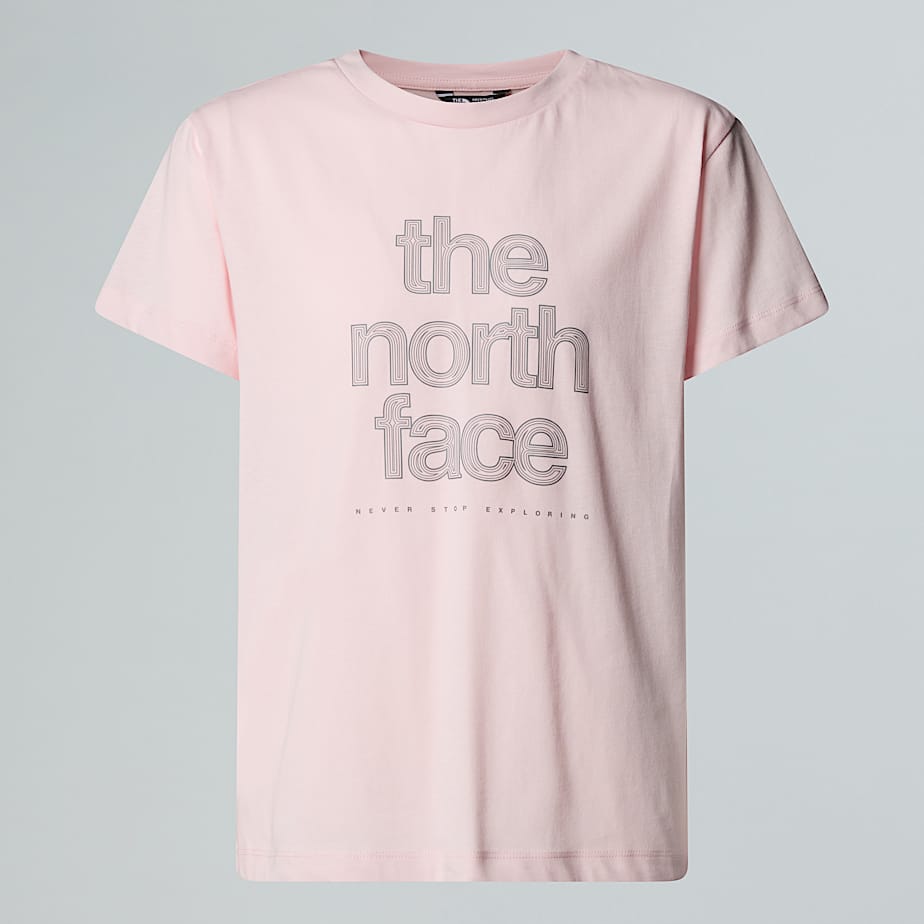 The North Face Camiseta Holgada Con Logotipo Reflectante Para Niña Pale Blossom 