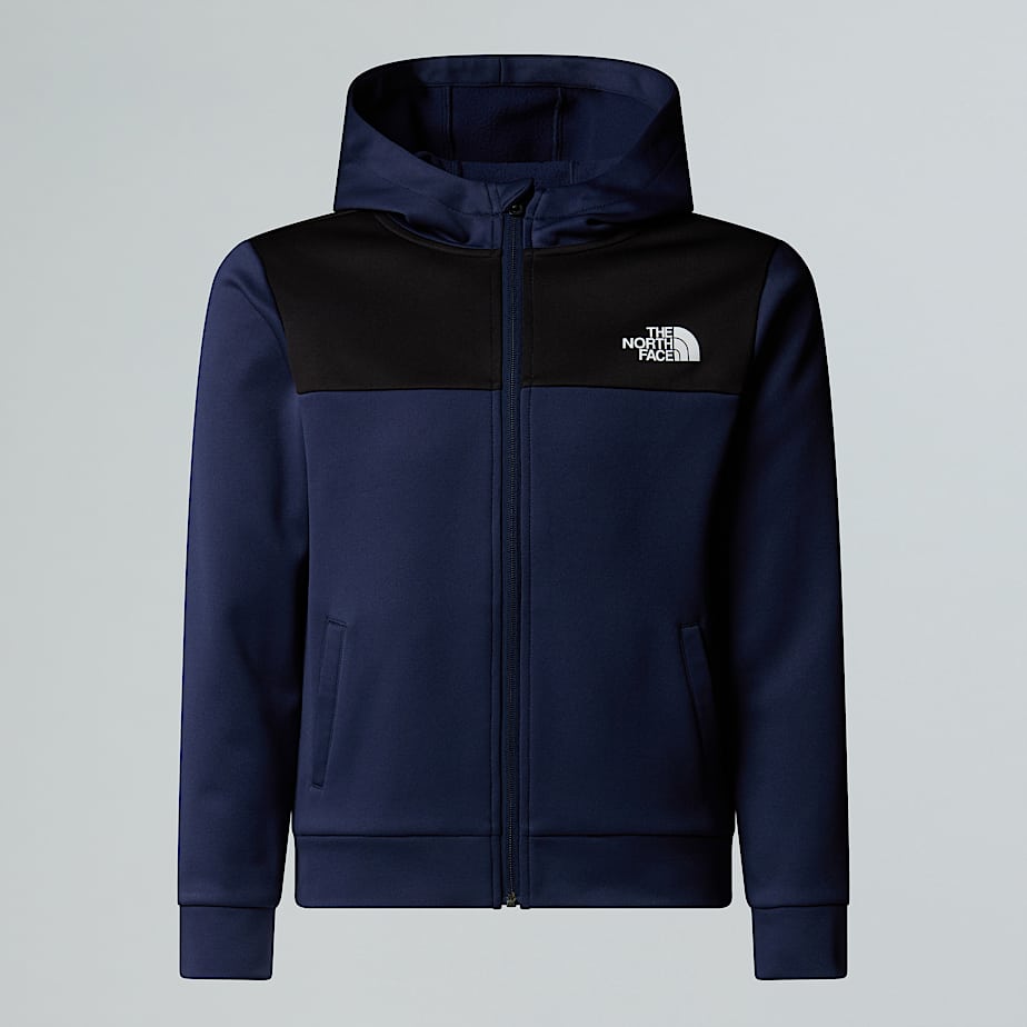 The North Face Reaxion Kapuzenpulli Mit Durchgehendem Rv Für Jugendliche Summit Navy 
