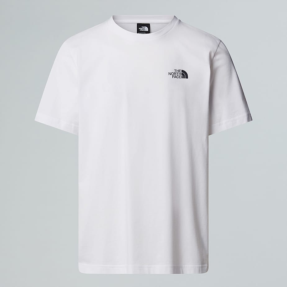 The North Face Camiseta Con Logotipo Vertical Para Hombre Tnf White 