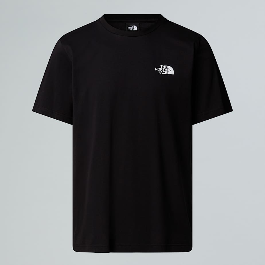 The North Face Camiseta Con Logotipo Vertical Para Hombre Tnf Black 