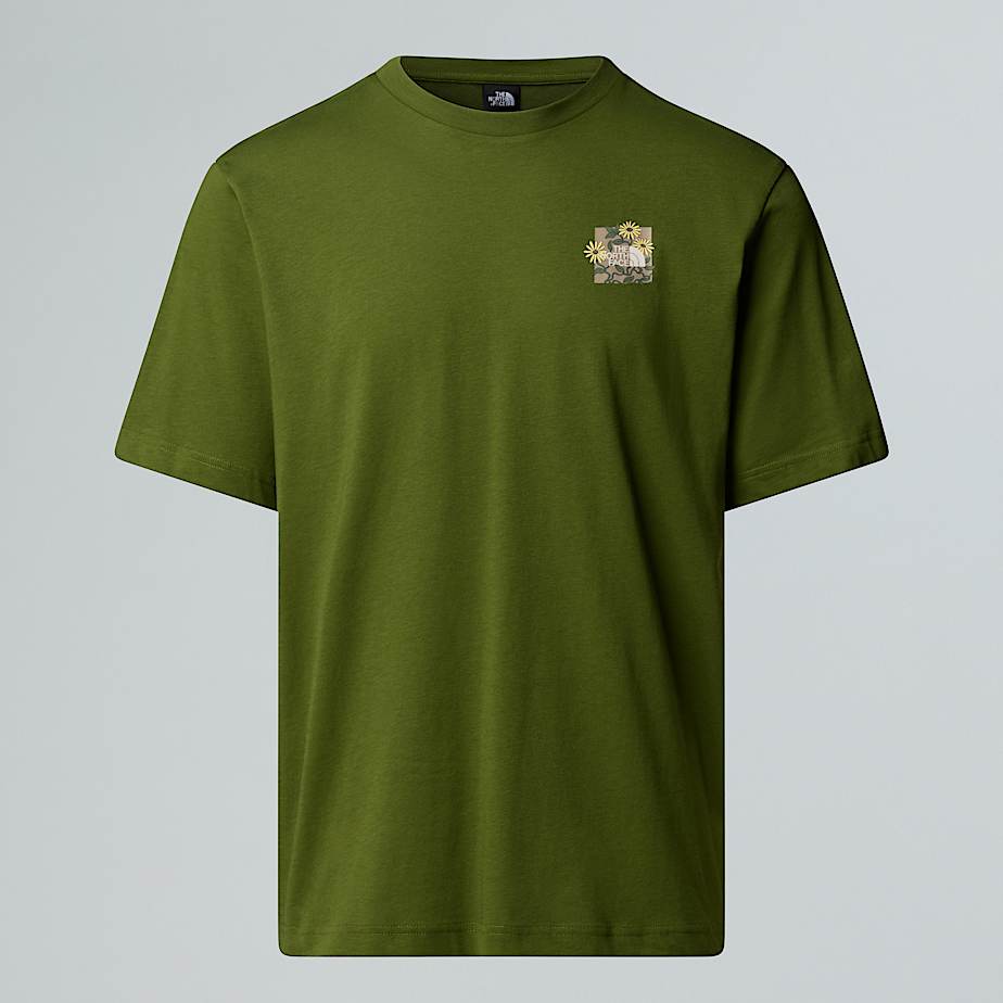 The North Face Camiseta Holgada Con Estampado Gráfico Connect Unisex Woodland Green 