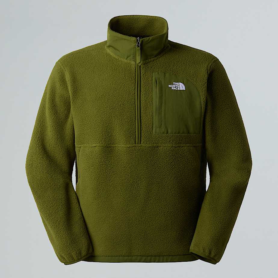 The North Face Men's Yumiori Off-peak 1/2 Zip Fleece Jacket Woodland Green-woodland Green
