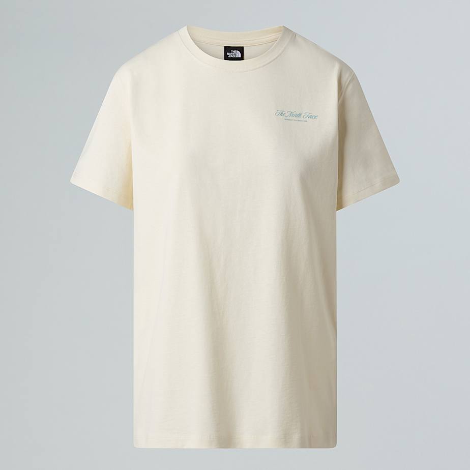 The North Face Relaxed T-shirt Inspire Exploration Für Damen White Dune-blue Eclipse 