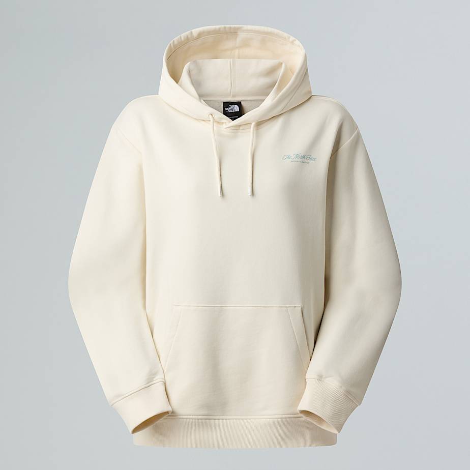 The North Face Women's Inspire Exploration Relaxed Hoodie White Dune-blue Eclipse