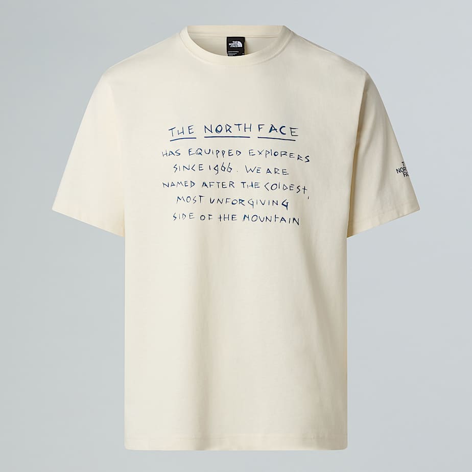 The North Face Relaxed T-shirt Heavyweight Für Herren White Dune-mineral Ink 