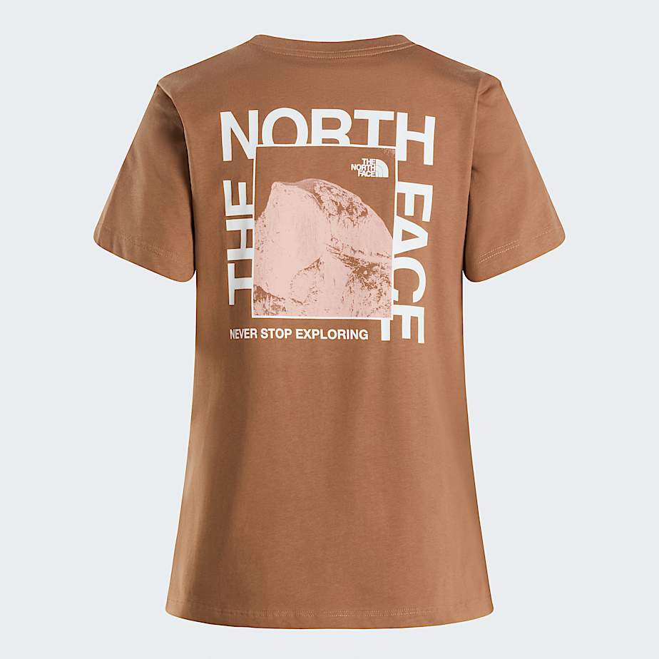 The North Face Women's Half Dome Printed Regular T-shirt Latte