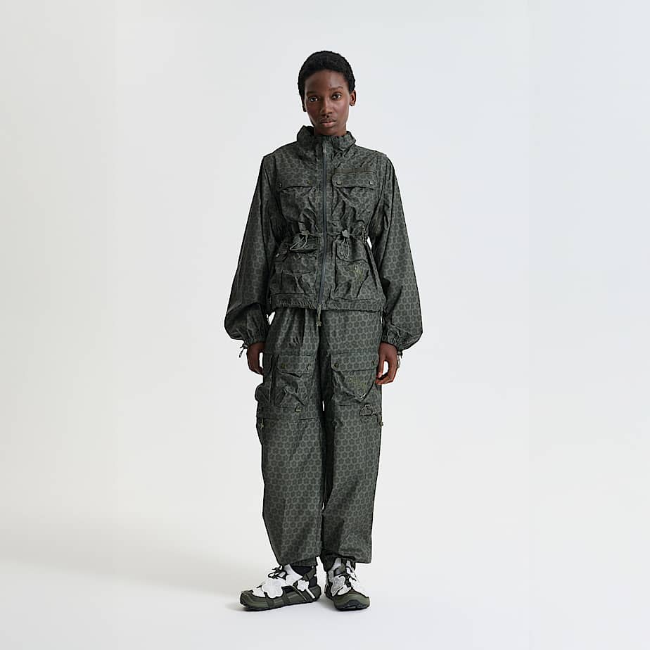 The North Face Tnf X Cecilie Bahnsen Tenzin Convertible Jacket Forest Night Green