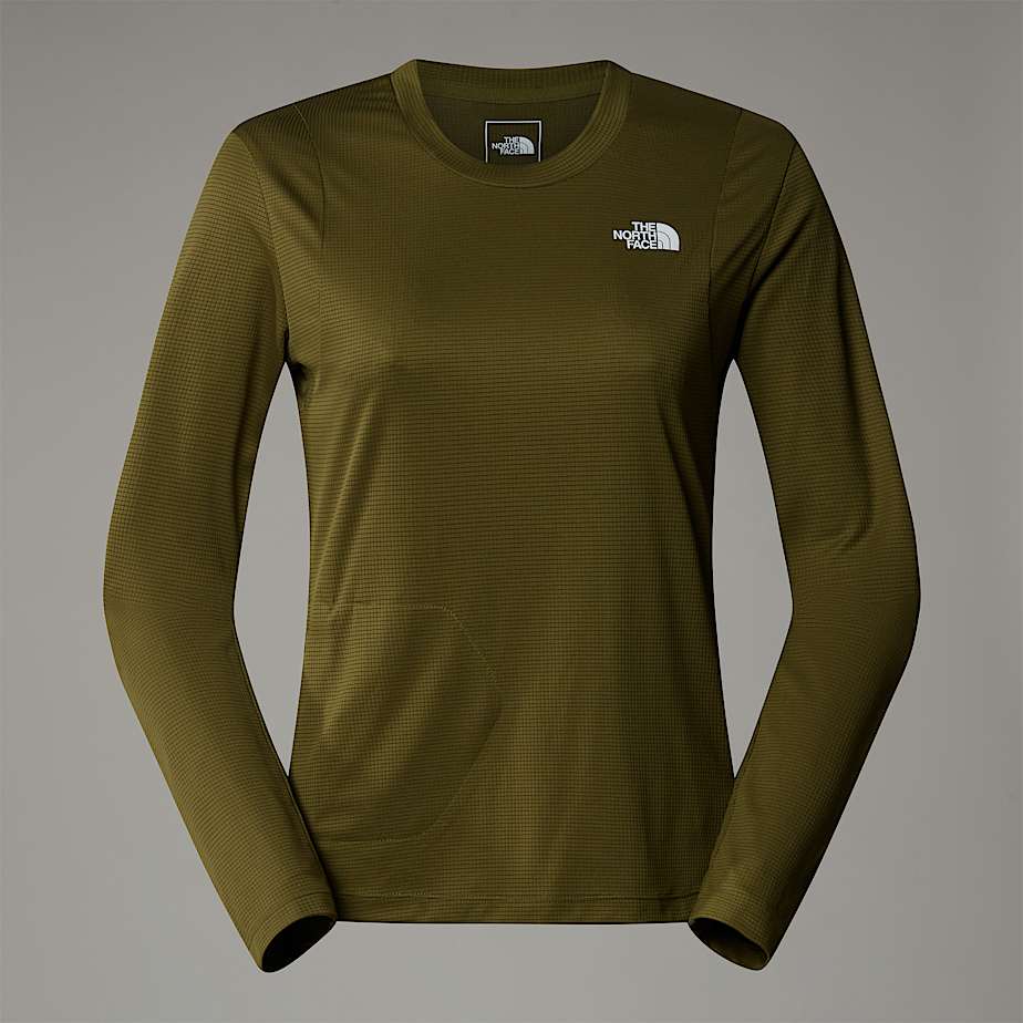 The North Face Camiseta De Manga Larga Plegable Lightrange™ Para Mujer Forest Olive 