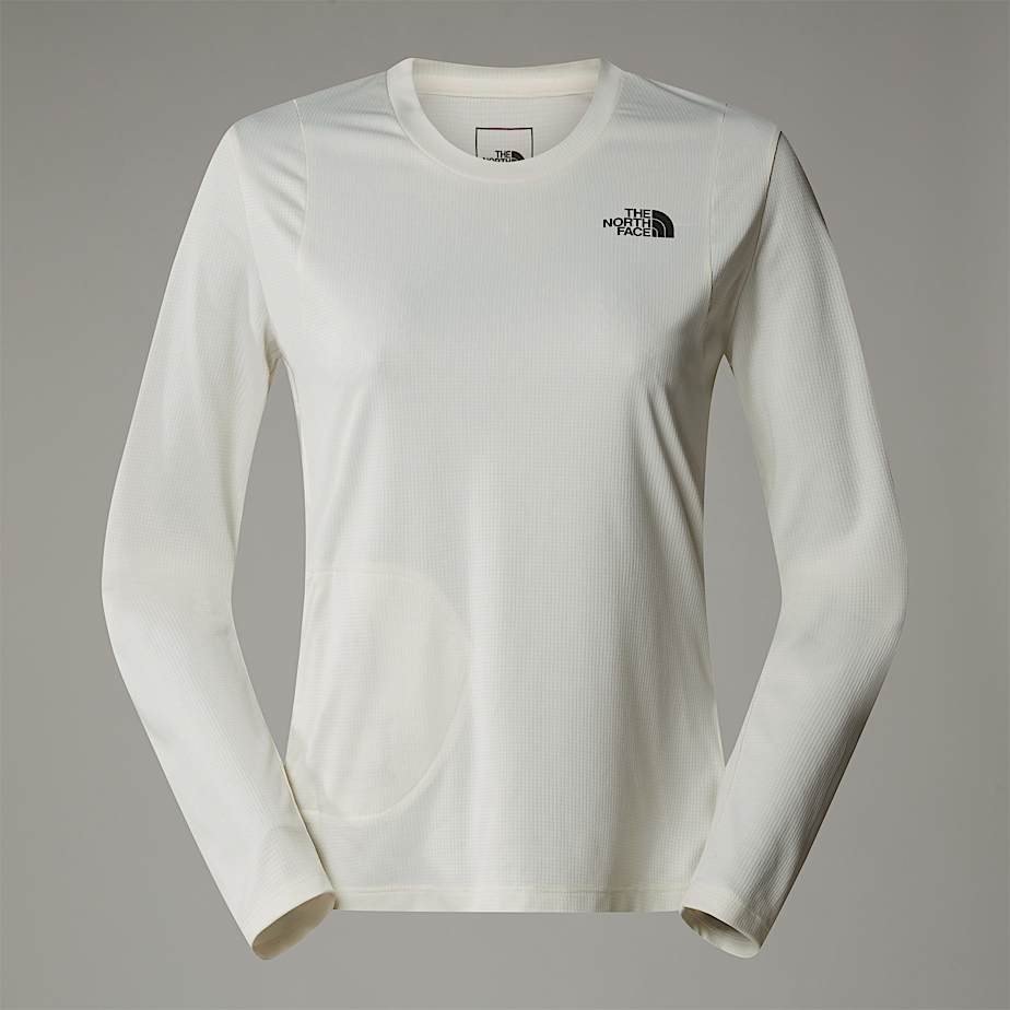 The North Face Camiseta De Manga Larga Plegable Lightrange™ Para Mujer White Dune 