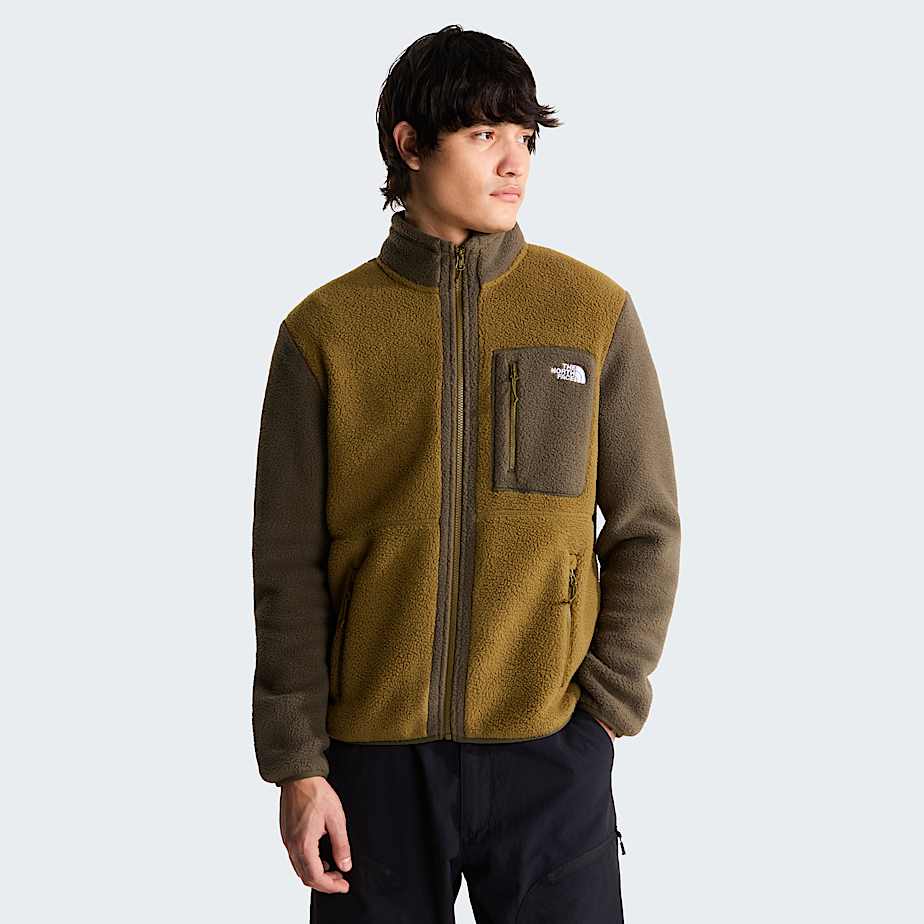 The North Face Men’s Yumiori Full-zip Fleece Jacket Caraway Seed-new Taupe Green