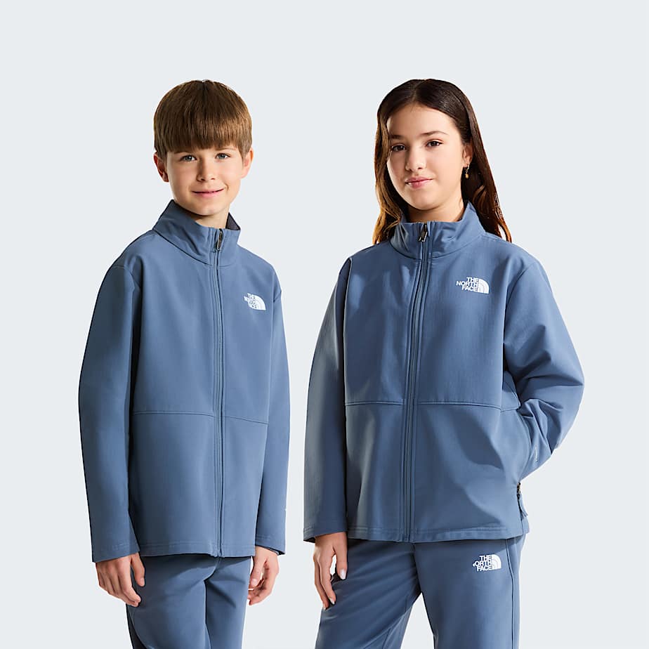 The North Face Teens' Perlino Softshell Jacket Granite Grey
