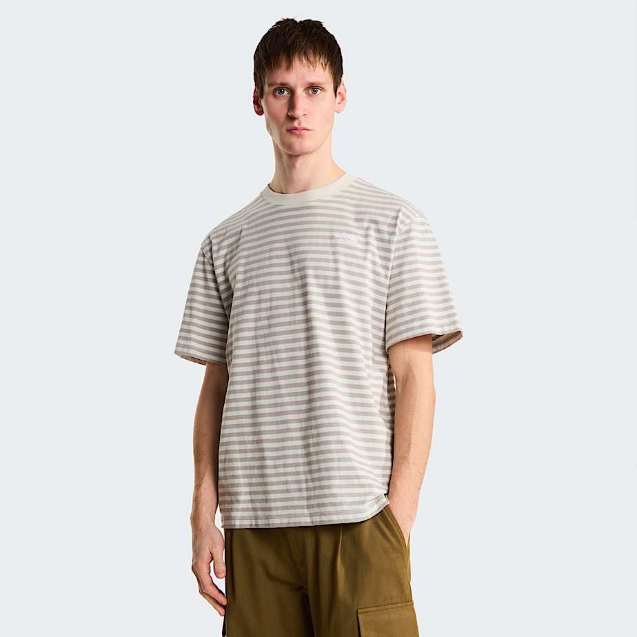 The North Face Men’s Vista Stripe T-shirt Cumulus Cloud Tnf Pinch Stripe
