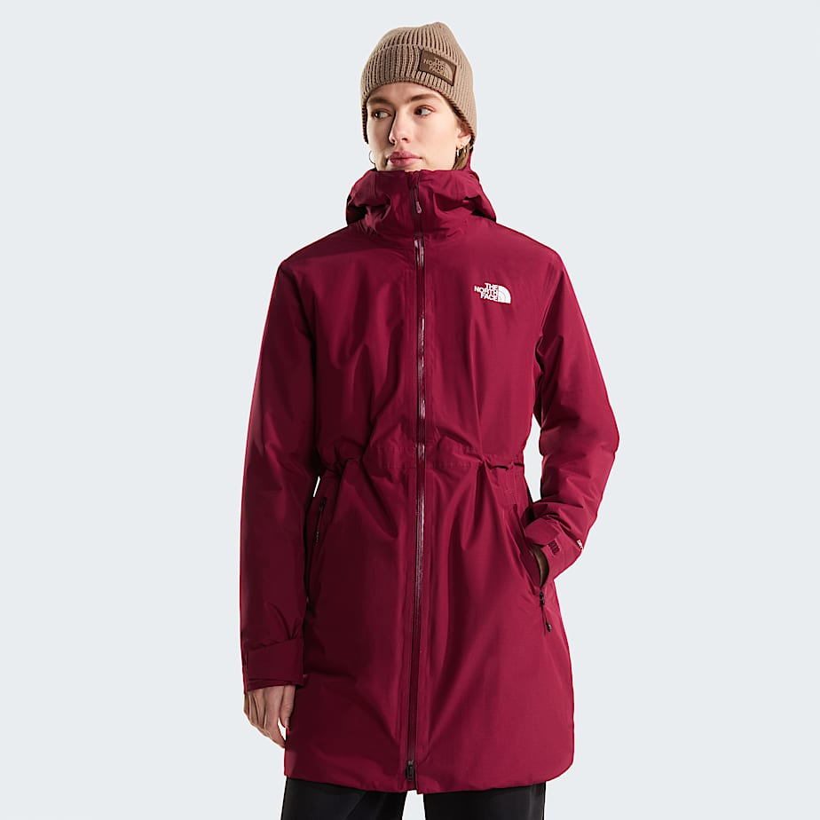 The North Face Women's Hikesteller Insulated Parka Burgundy Crush