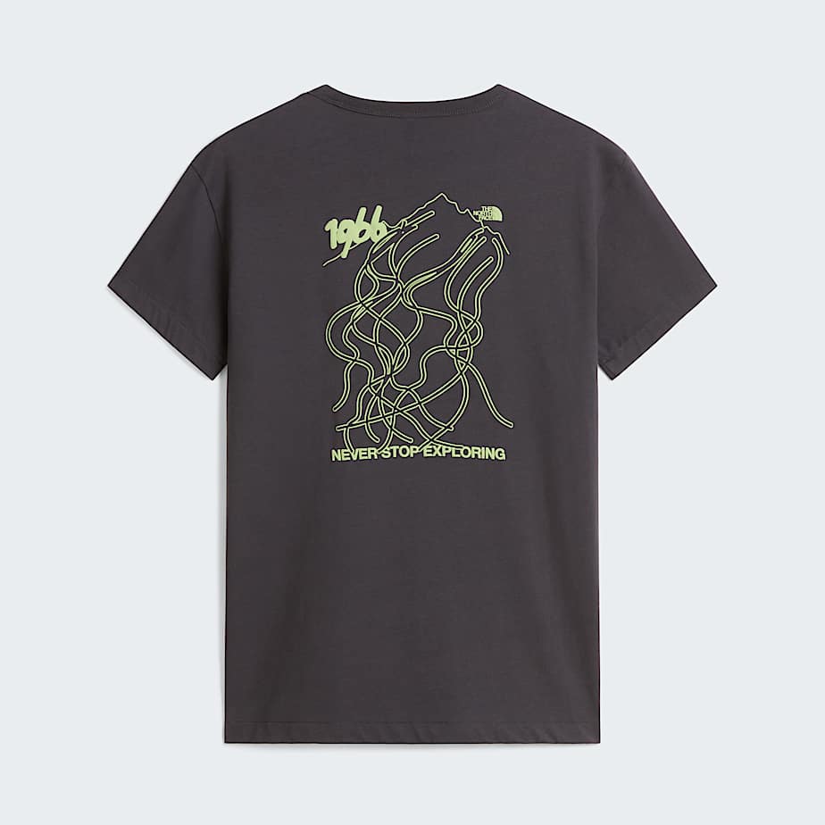 The North Face Unisex Nse Slopes Relaxed Graphic T-shirt Anthracite Grey