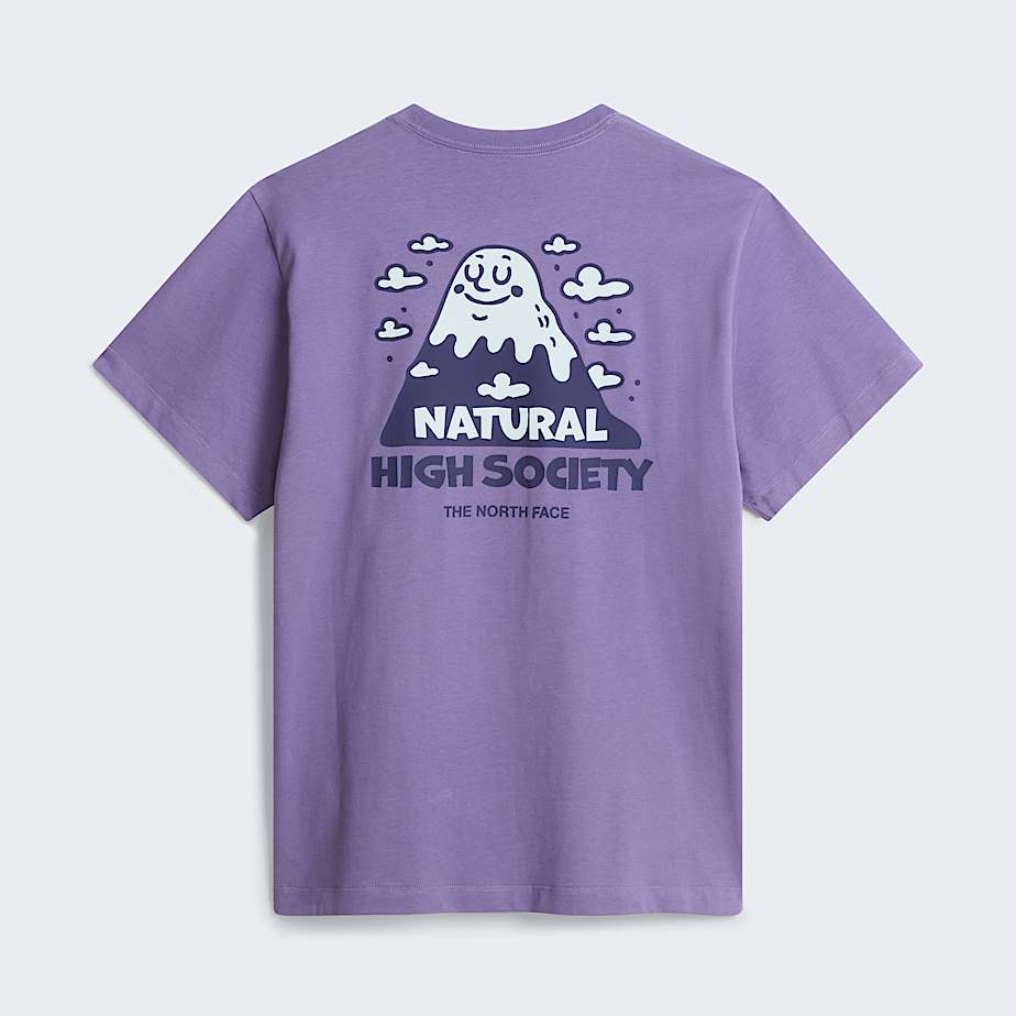 The North Face Unisex Natural High Society Relaxed Graphic T-shirt Grounded Plum
