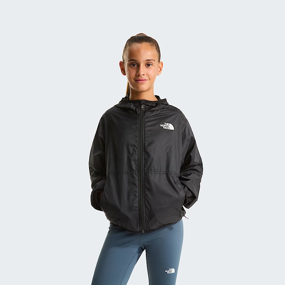 The North Face Girls' Cyclone Wind Jacket Tnf Black