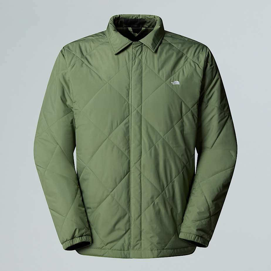 The North Face Chaqueta De Franela Con Aislamiento Térmico Afterburner Para Hombre Bark Mist-tnf Black Shadow Plaid 