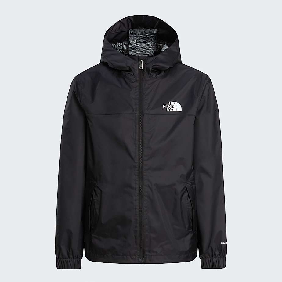The North Face Boys' Blue Mesa Rain Shell Jacket Tnf Black