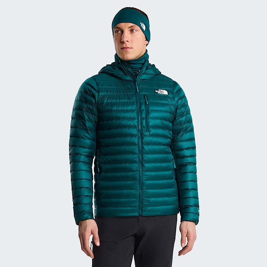 The North Face Men's Bettaforca Lightweight Down Hooded Jacket Pacific Teal-restorative Teal