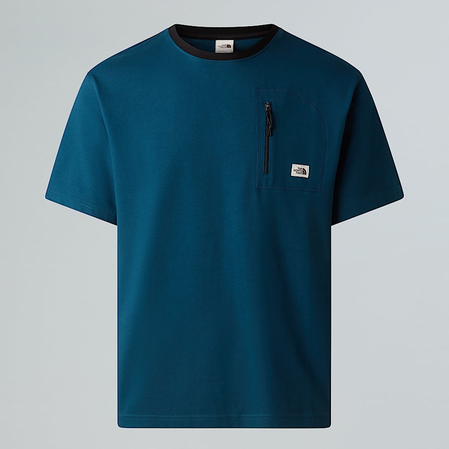 The North Face Heritage T-shirt Mit Tasche Für Herren Midnight Petrol 