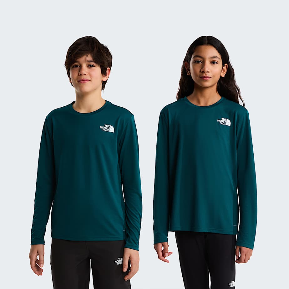 The North Face Teens' 24/7 Long-sleeve T-shirt Pacific Teal
