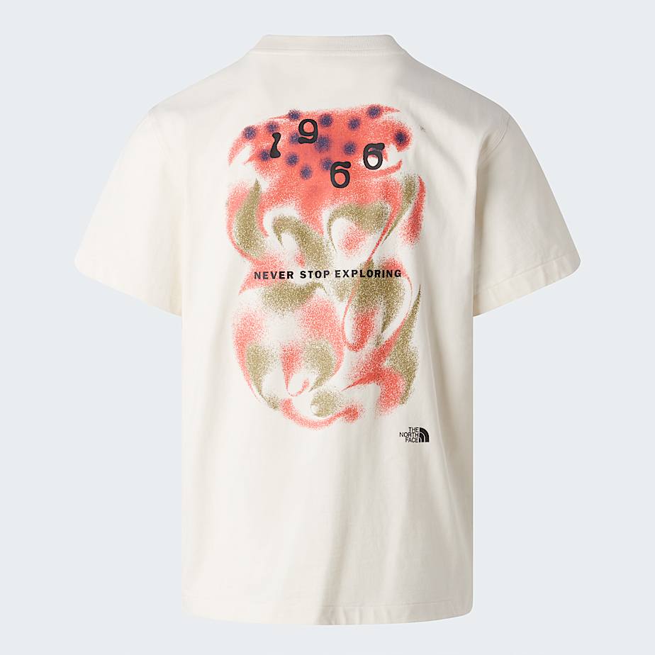 The North Face Unisex 1966 Motion Relaxed Graphic T-shirt White Dune